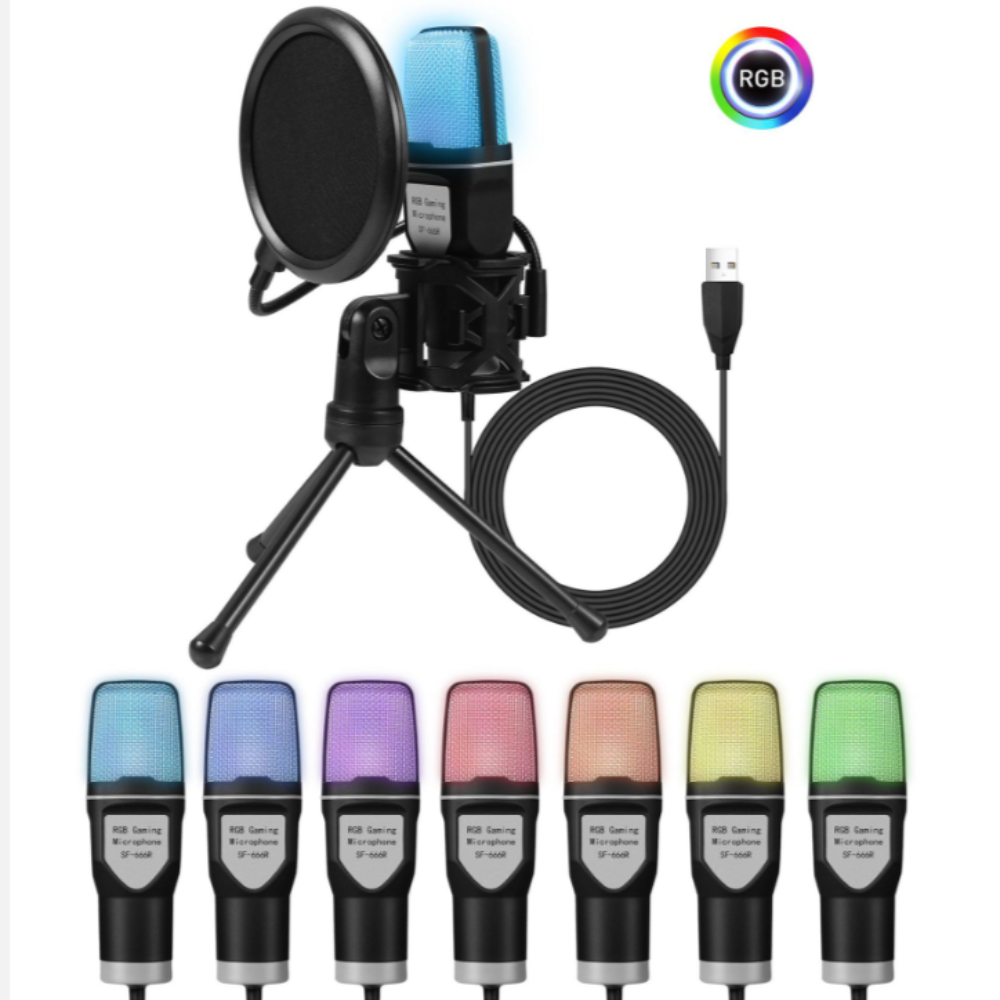 RGB Gaming Desktop Microphone