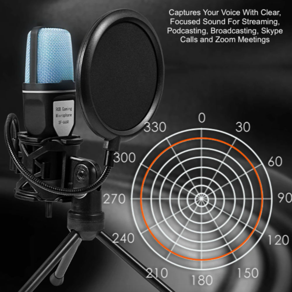 RGB Gaming Desktop Microphone