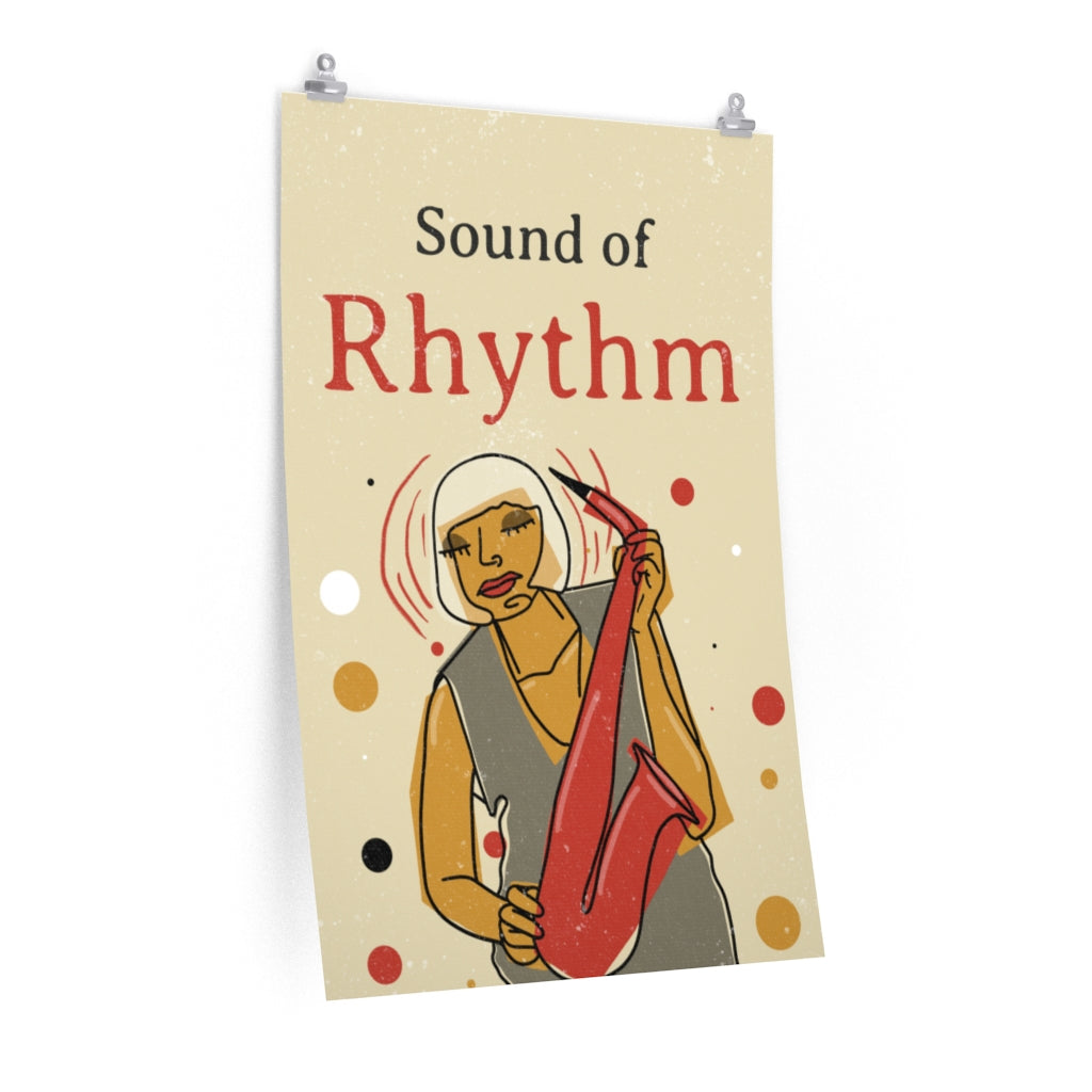 Sound of Rhythm Vintage Jazz Poster