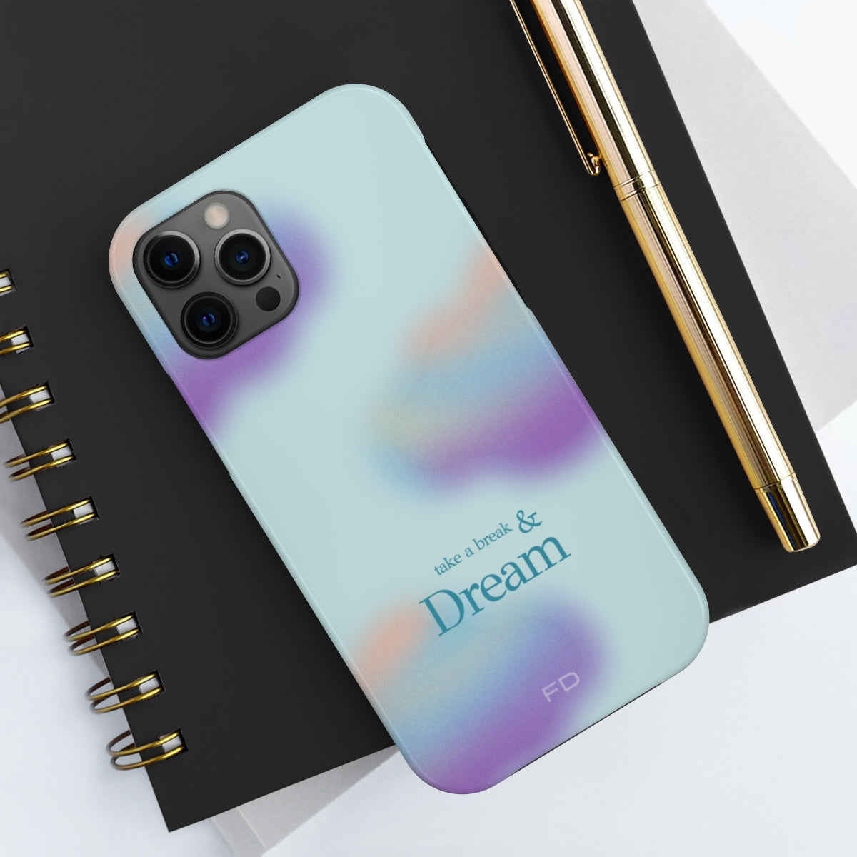 Take a Break and Dream Tough Case for iPhone Supports Wireless Charging