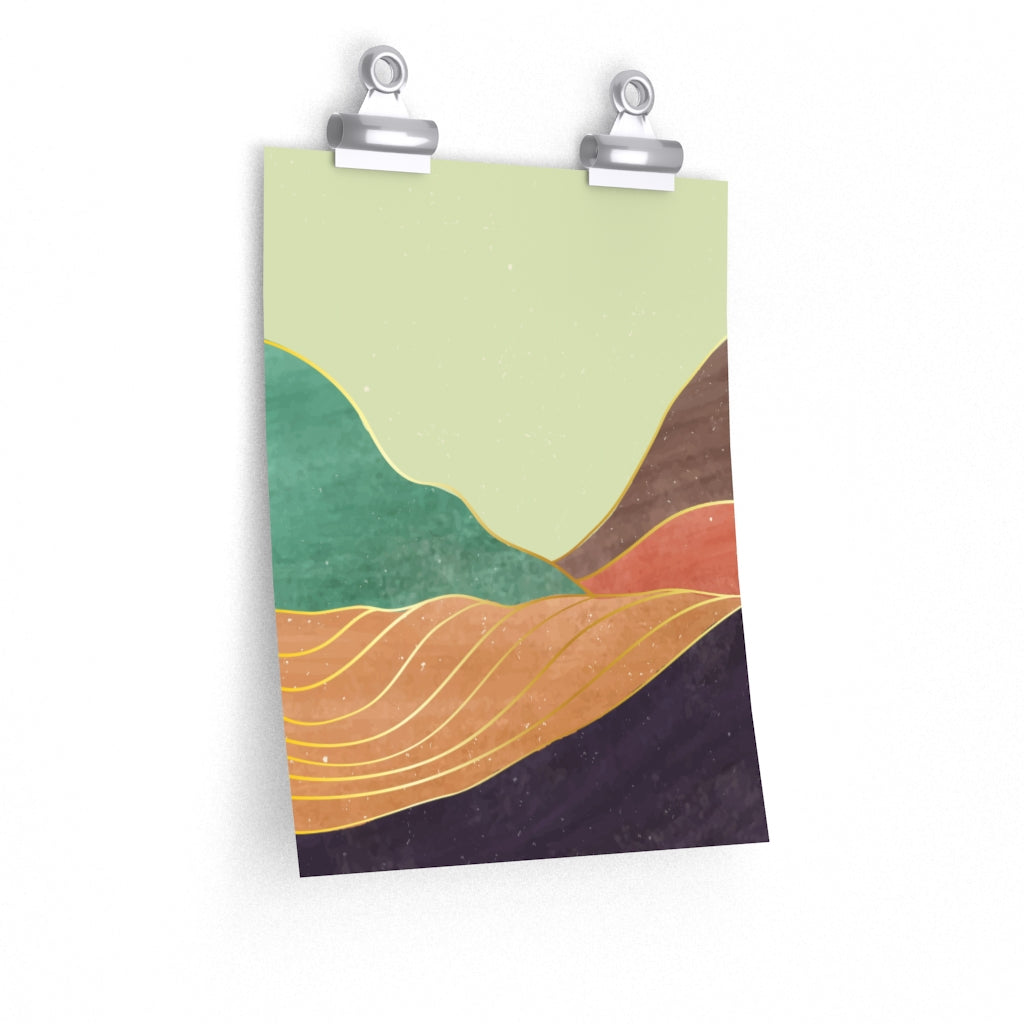 Tranquil Mountains Premium Matte vertical posters