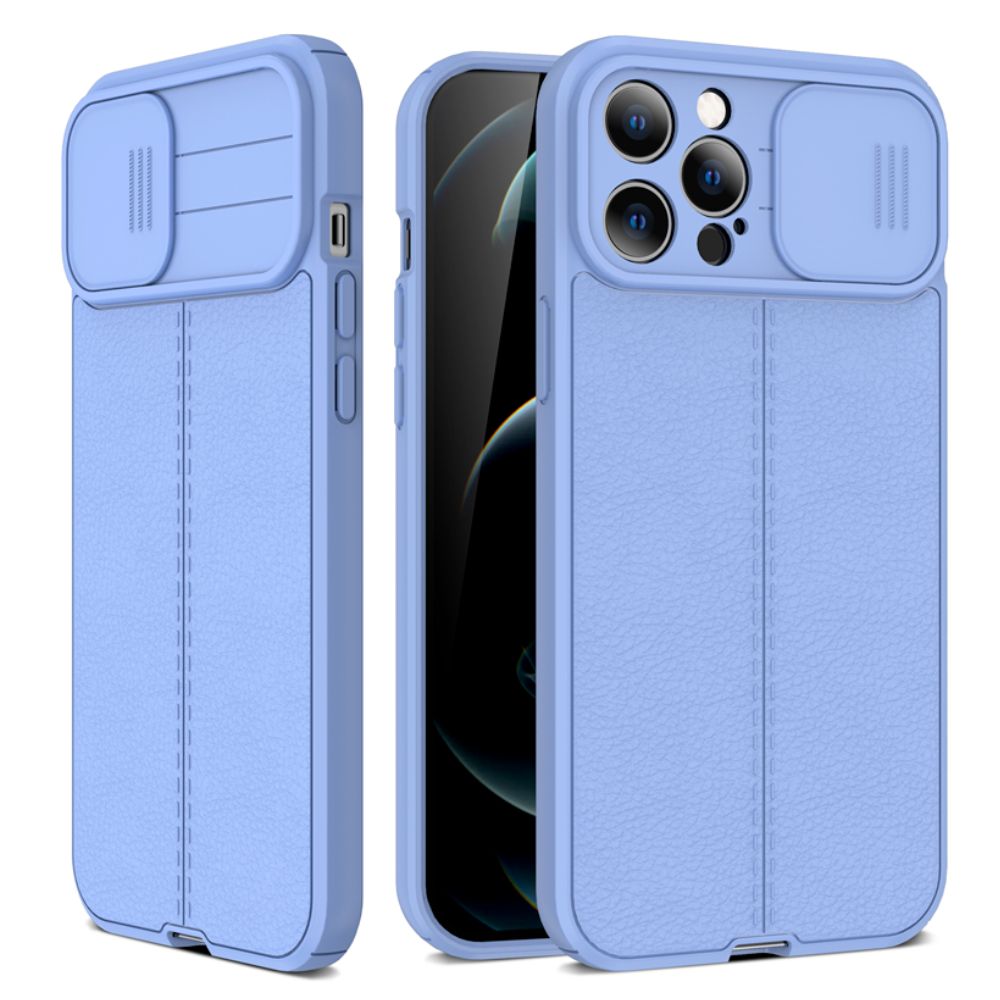 Lush Leather Protective Case with Camera Protector for iPhone