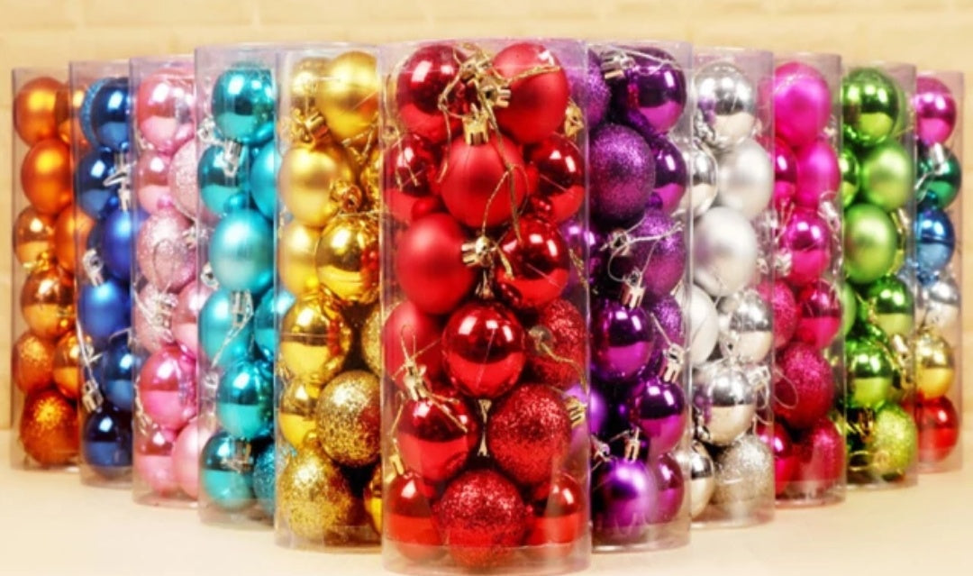 Christmas Ornaments Decoration Hanging Balls Value Pack 200 Units