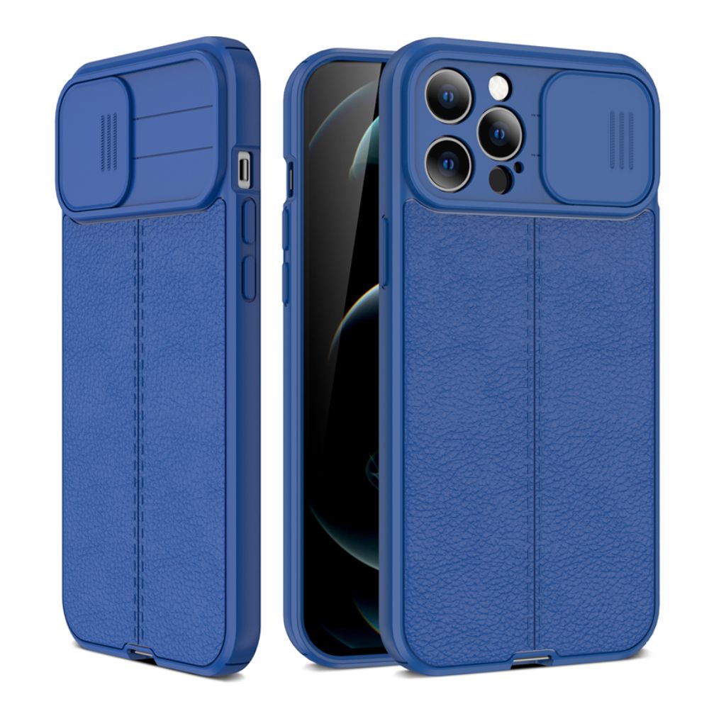 Lush Leather Protective Case with Camera Protector for iPhone