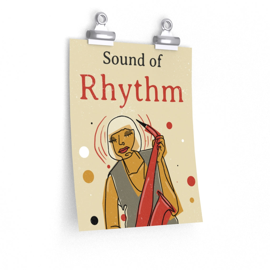 Sound of Rhythm Vintage Jazz Poster