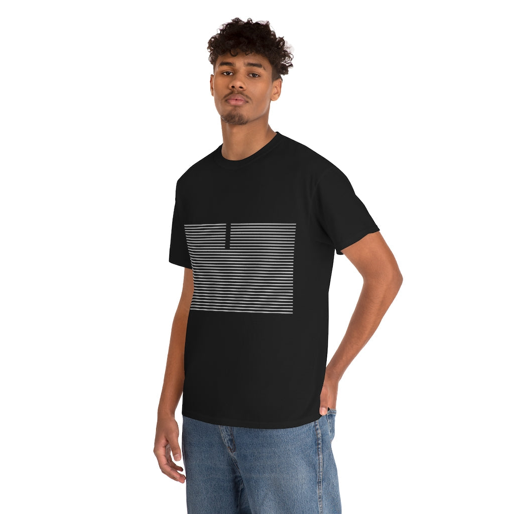Mens T-Shirt with Horizontal Lines