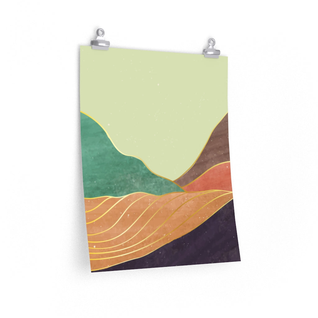 Tranquil Mountains Premium Matte vertical posters