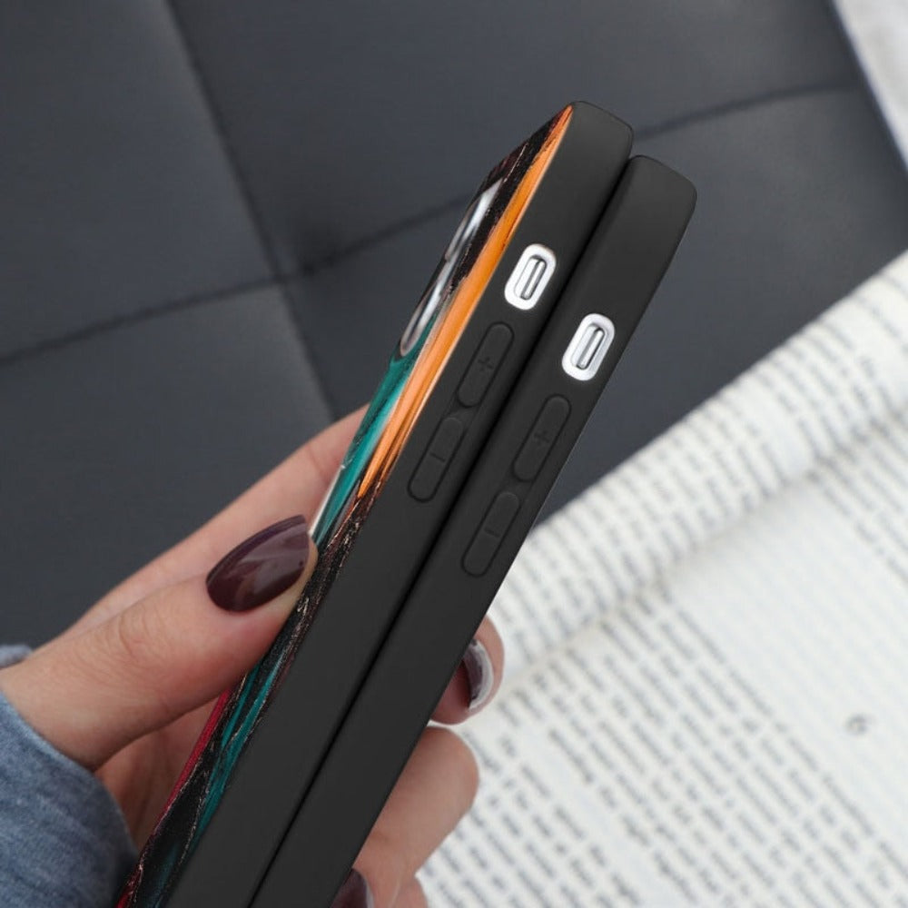 Colorful Marble Theme Protective Case for iPhone