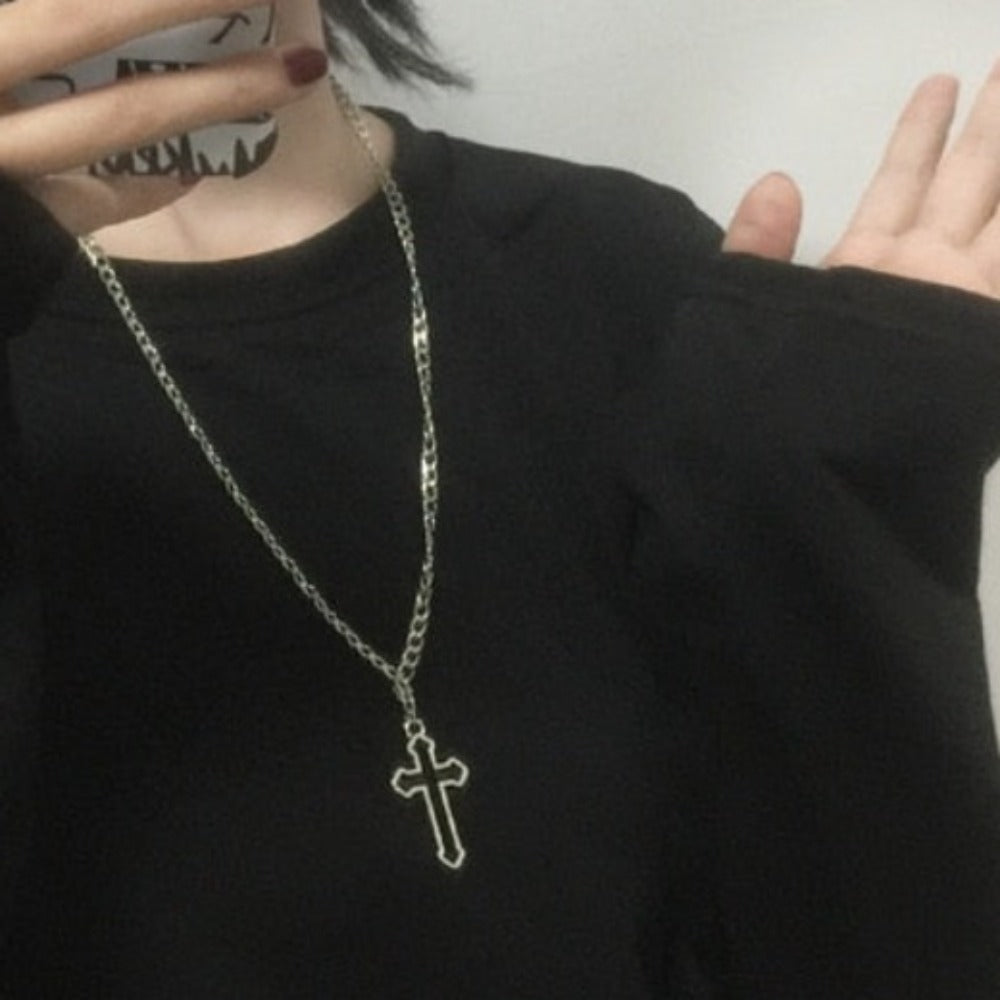 Womens Cross Theme Pendant Necklace