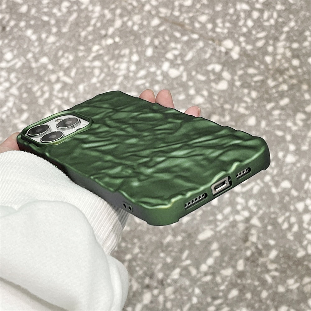 Matte Finish Wrinkled Protective Case for iPhone