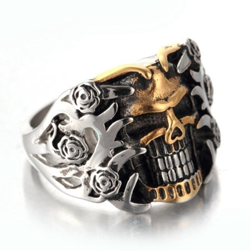Two Tone Skull Ring