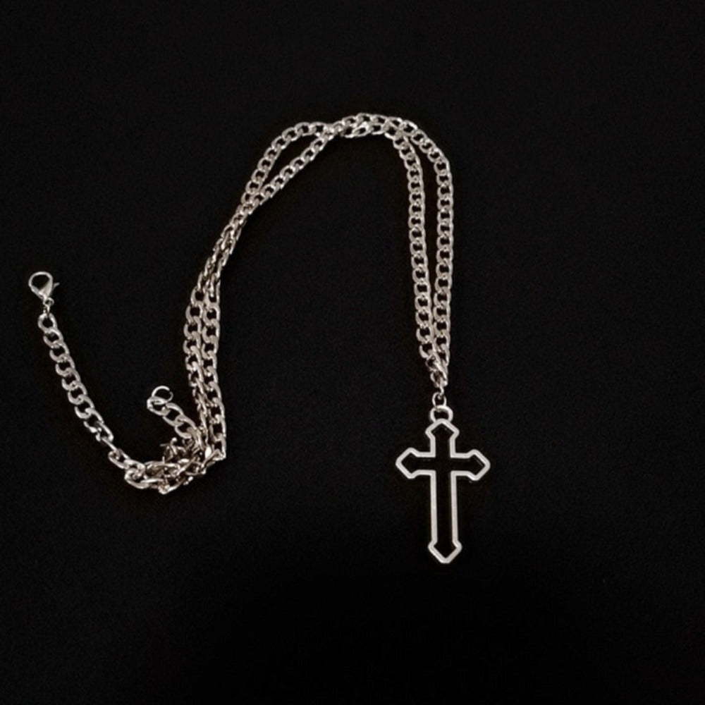 Womens Cross Theme Pendant Necklace