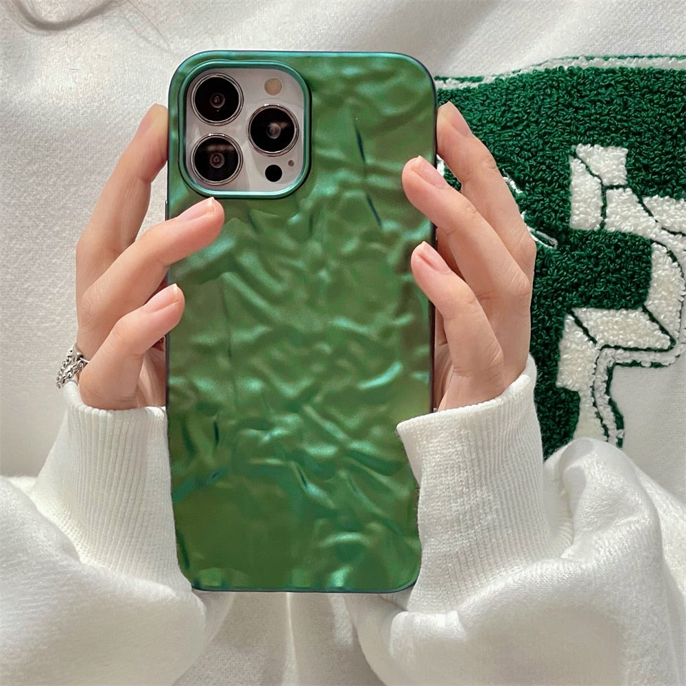 Matte Finish Wrinkled Protective Case for iPhone