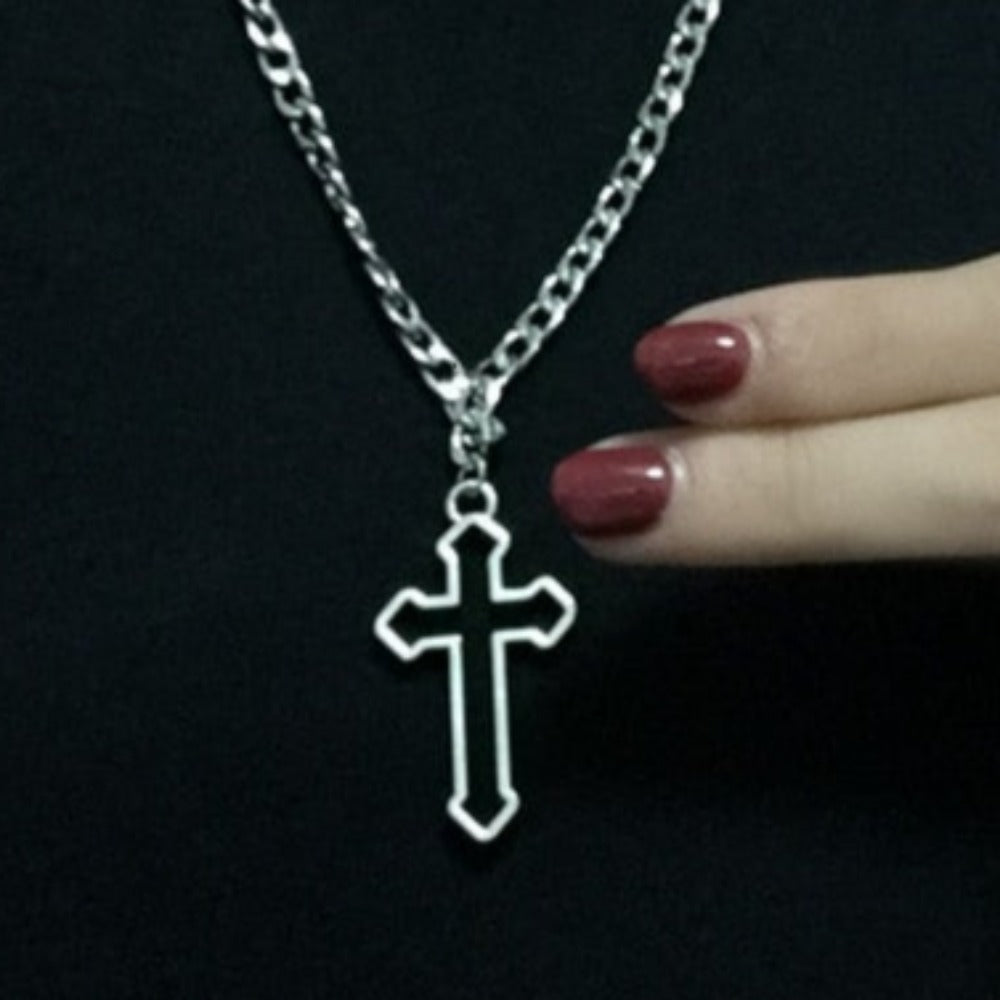 Womens Cross Theme Pendant Necklace