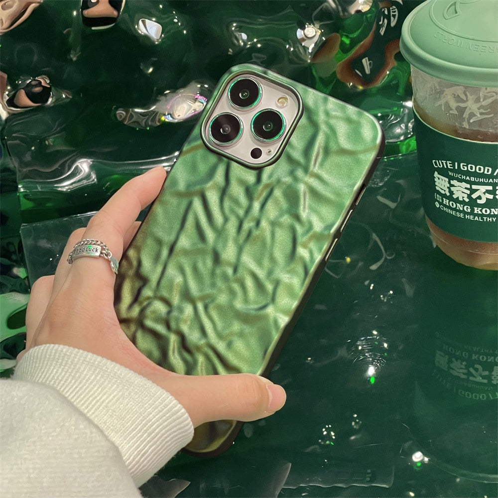 Matte Finish Wrinkled Protective Case for iPhone