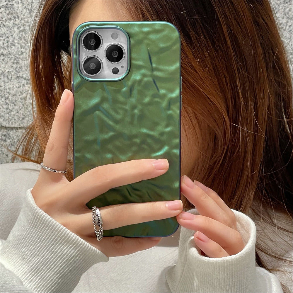 Matte Finish Wrinkled Protective Case for iPhone
