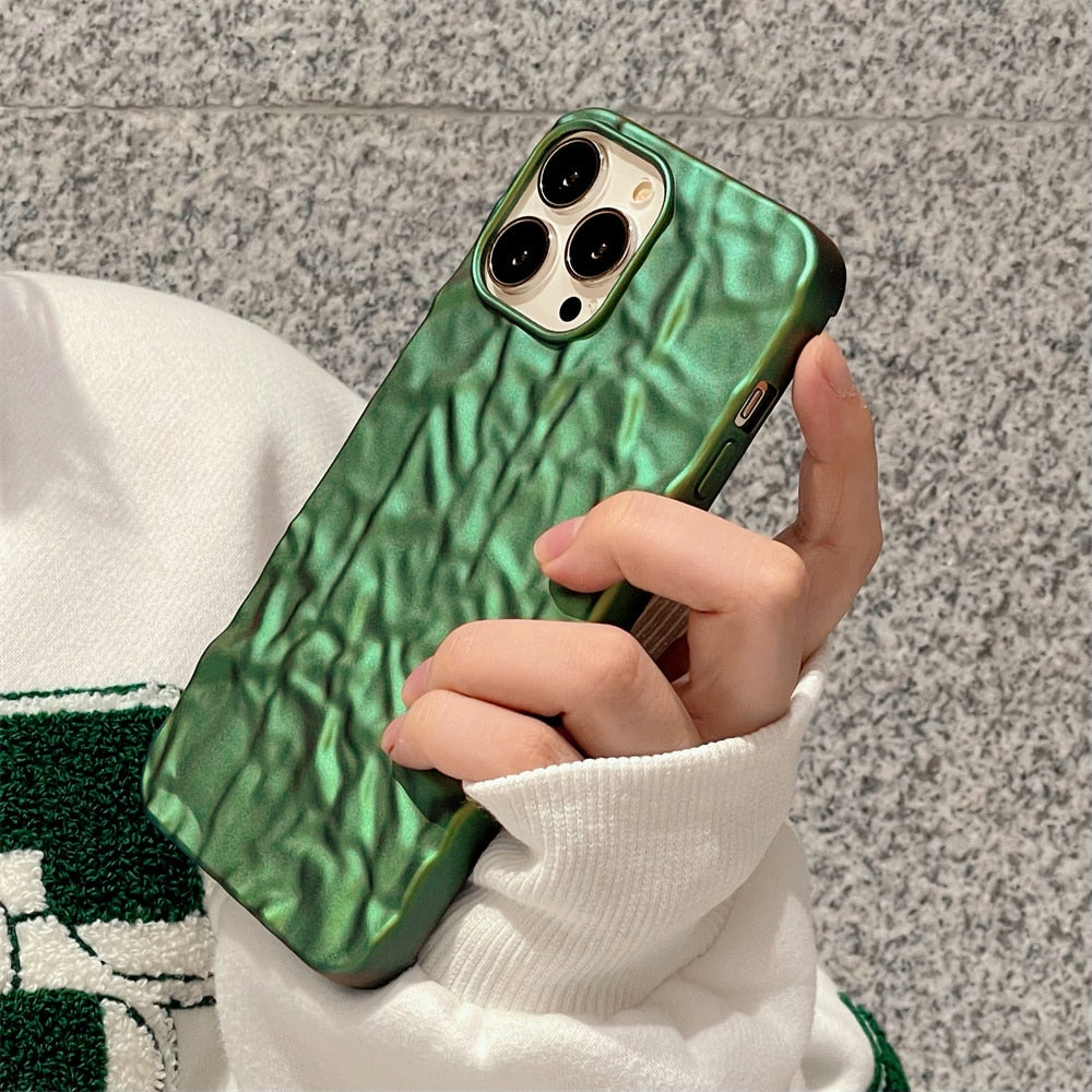 Matte Finish Wrinkled Protective Case for iPhone