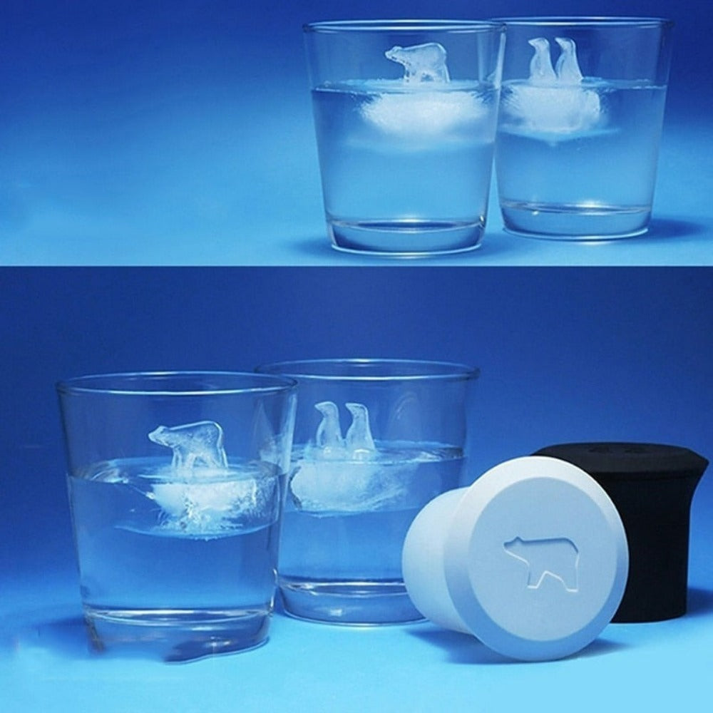 Penguin & Polar Bear Silicone Ice Cube Mold
