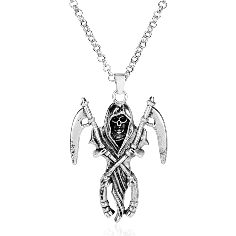 Dealth God with Double Sickle Necklace