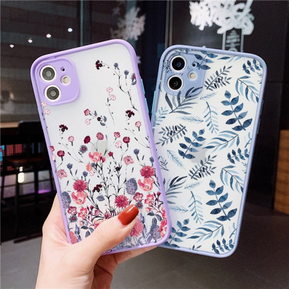 Floral Paintings Hard Cover iPhone Case