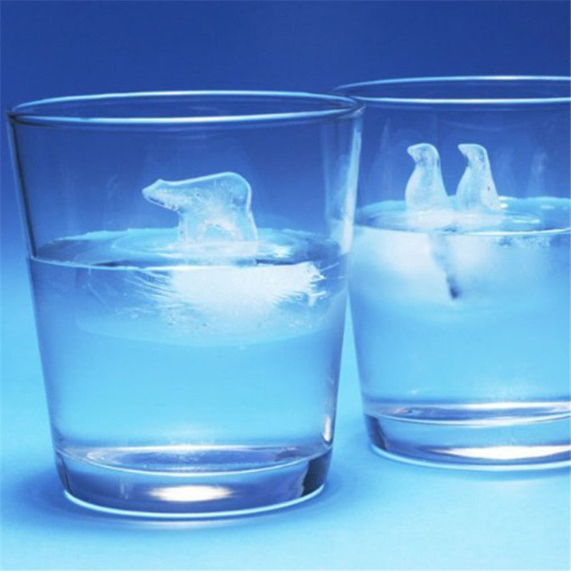 Penguin & Polar Bear Silicone Ice Cube Mold