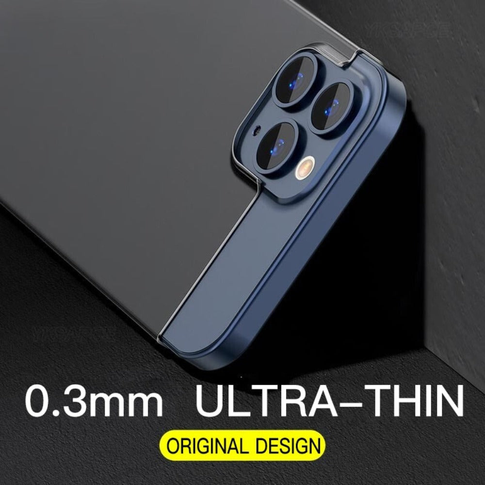 Ultra Thin 0.3mm Protective Matte Case for iPhone X to 14 series