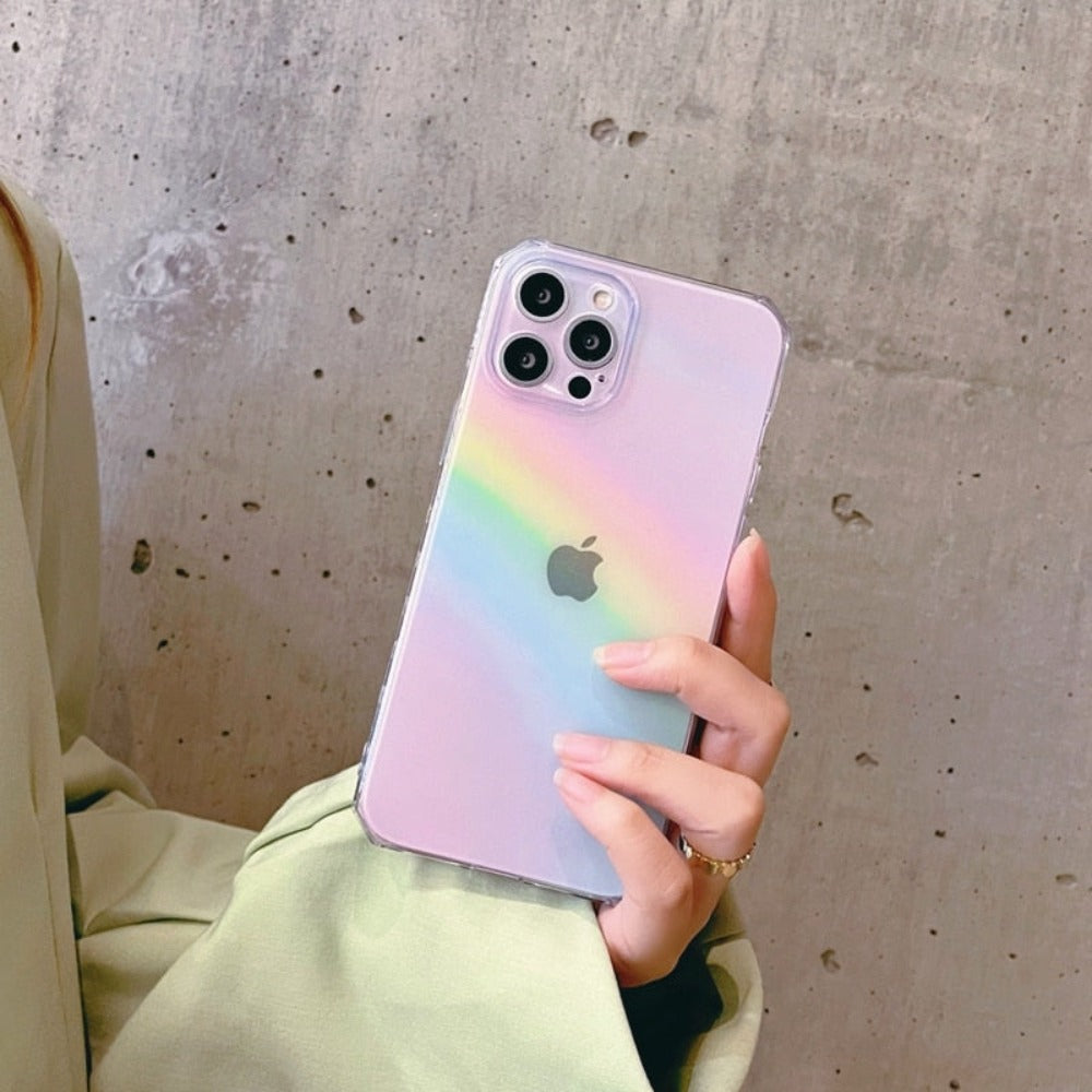 Pink Rainbow Theme Protective Case for iPhone