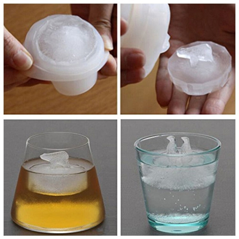 Penguin & Polar Bear Silicone Ice Cube Mold