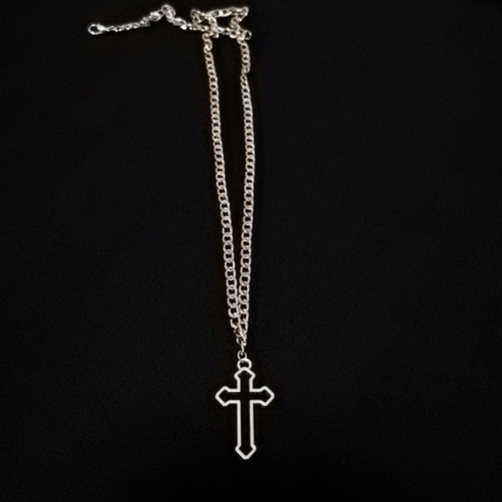 Womens Cross Theme Pendant Necklace