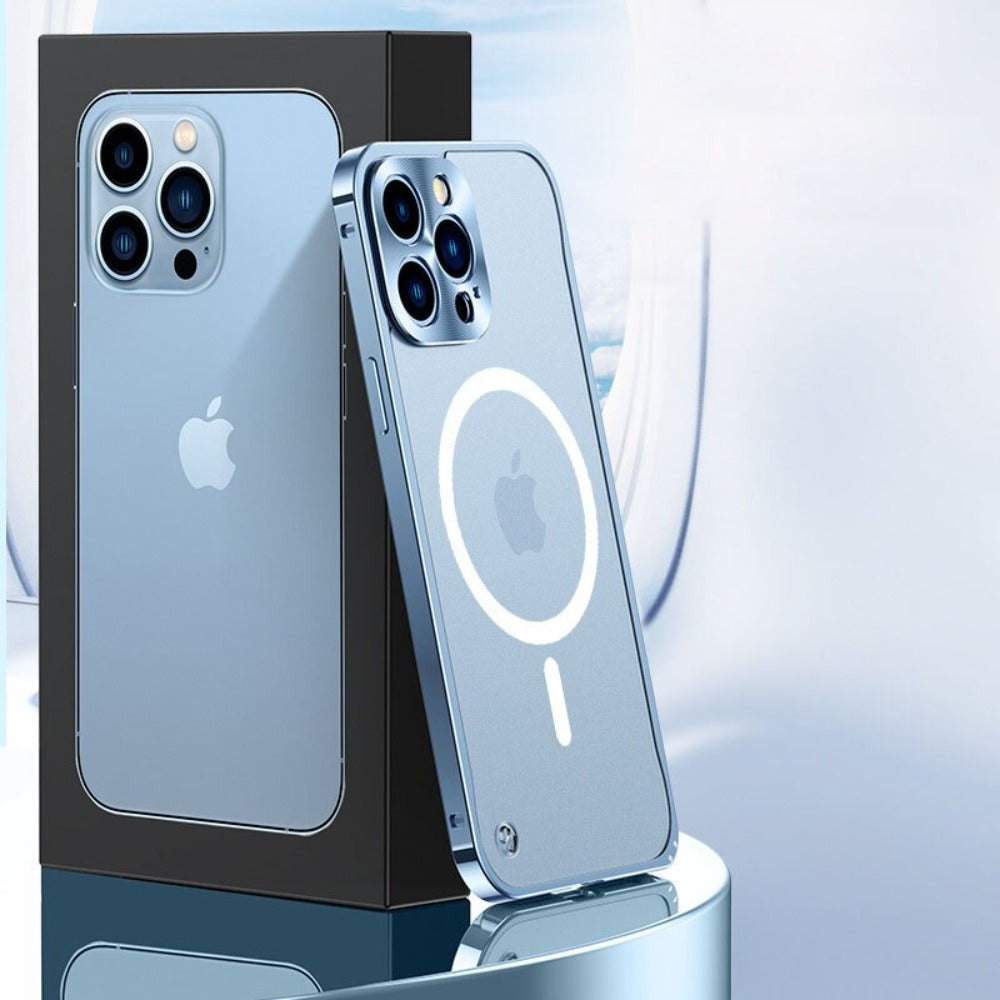 Premium Metal Frame Protective Case for iPhone