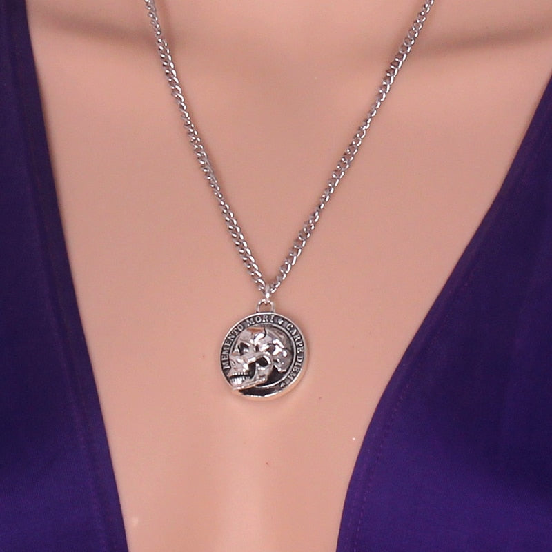 3D Skull Pendant Necklace