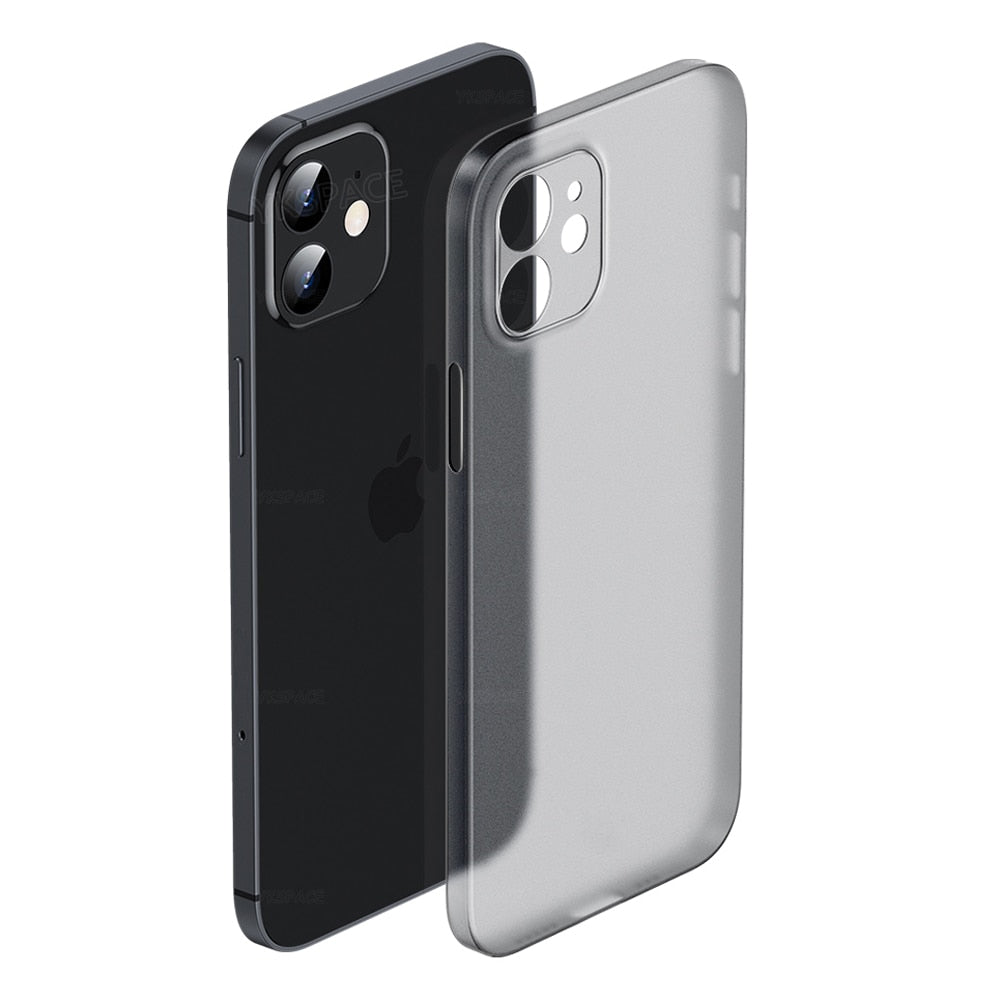 Ultra Thin 0.3mm Protective Matte Case for iPhone X to 14 series