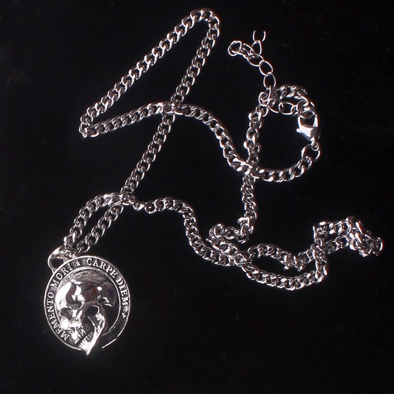 3D Skull Pendant Necklace