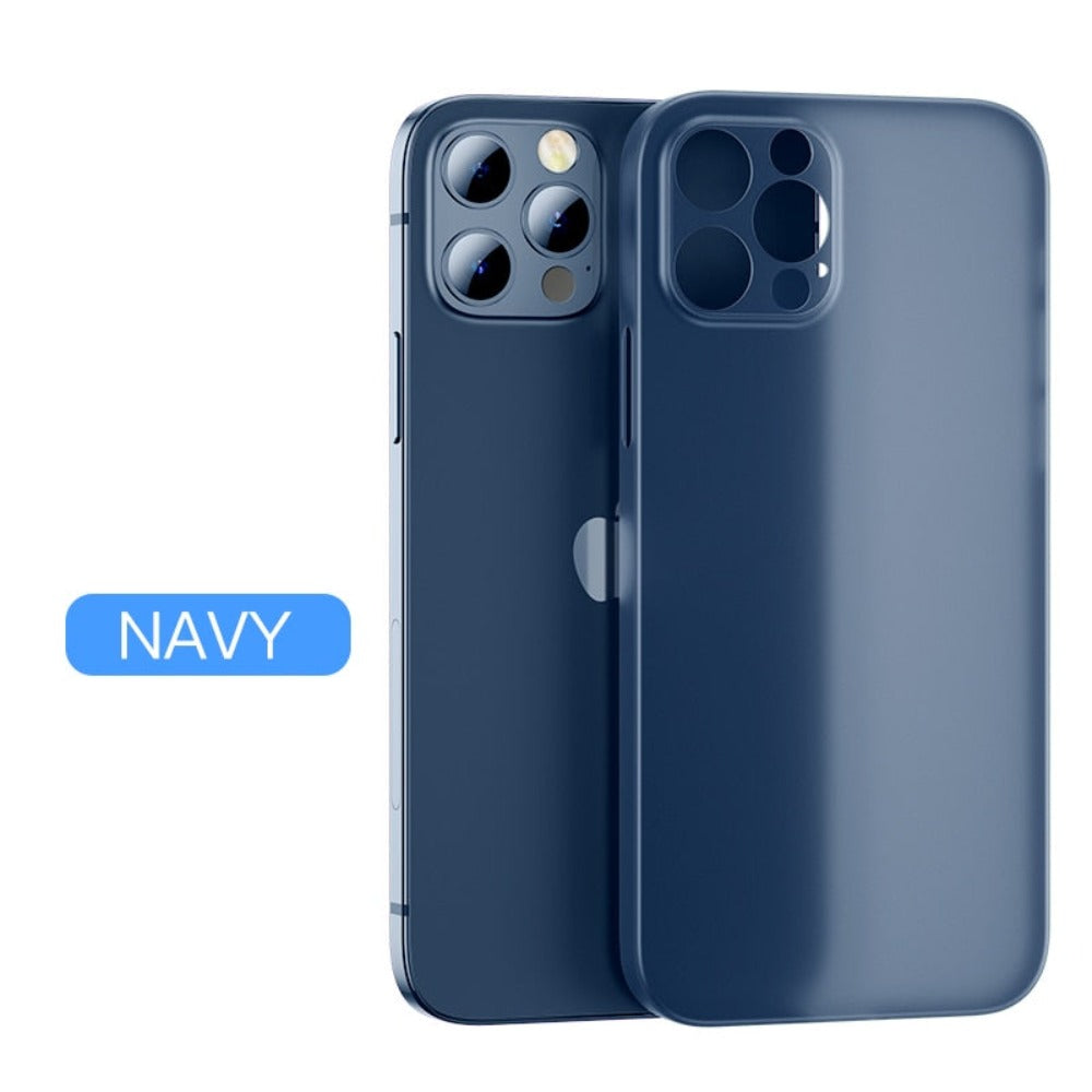 Ultra Thin 0.3mm Protective Matte Case for iPhone X to 14 series