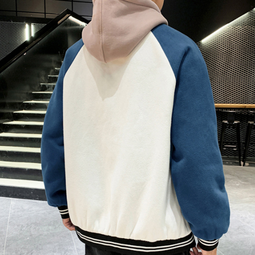 Mens Two Tones Letterman Jacket
