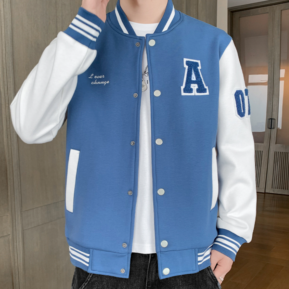 Mens Two Tones Letterman Jacket