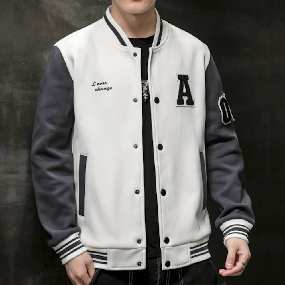 Mens Two Tones Letterman Jacket