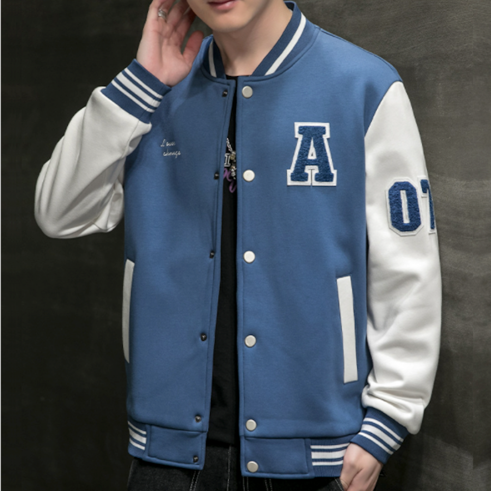 Mens Two Tones Letterman Jacket