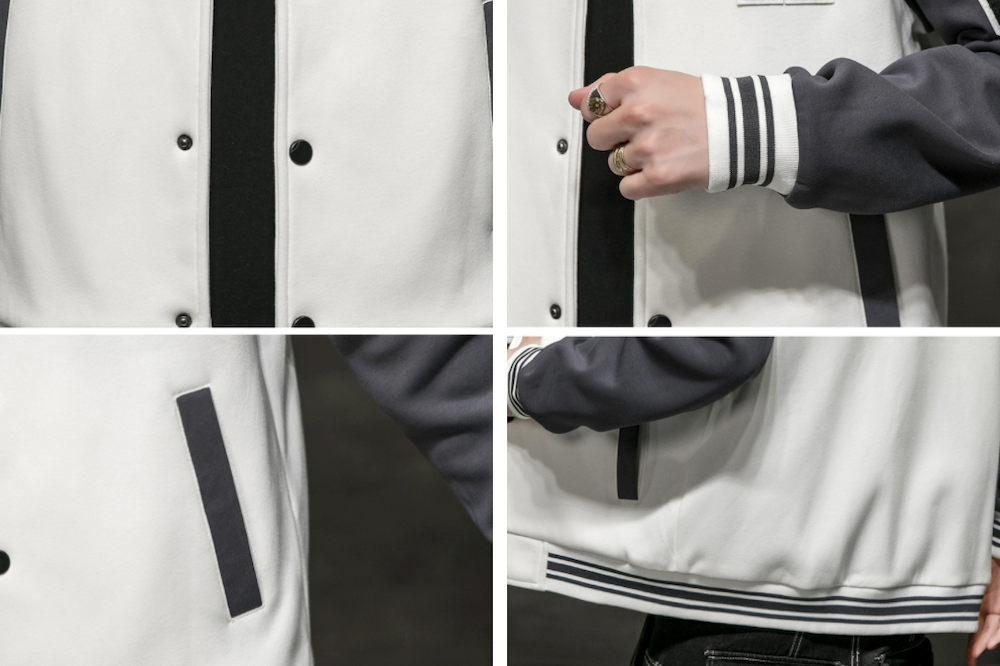 Mens Two Tones Letterman Jacket