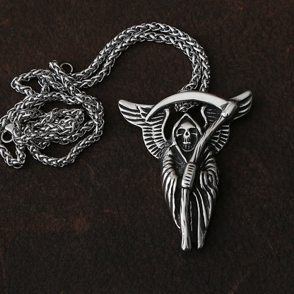 Death Sickle Skull Necklace