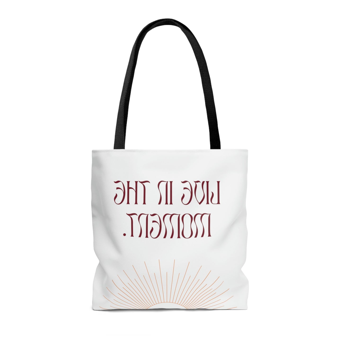 Live In The Moment Beach Shopper Tote Bag Medium