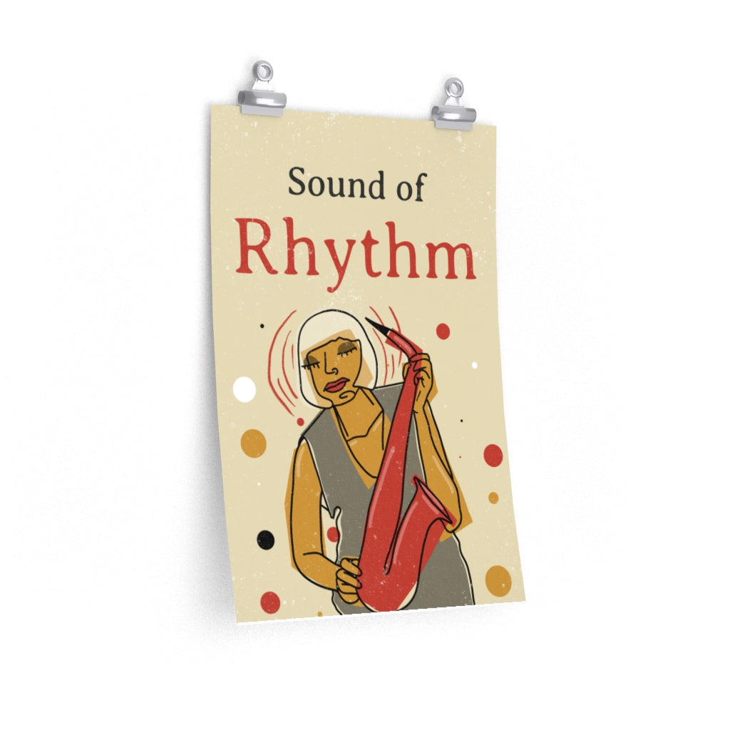Sound of Rhythm Vintage Jazz Poster