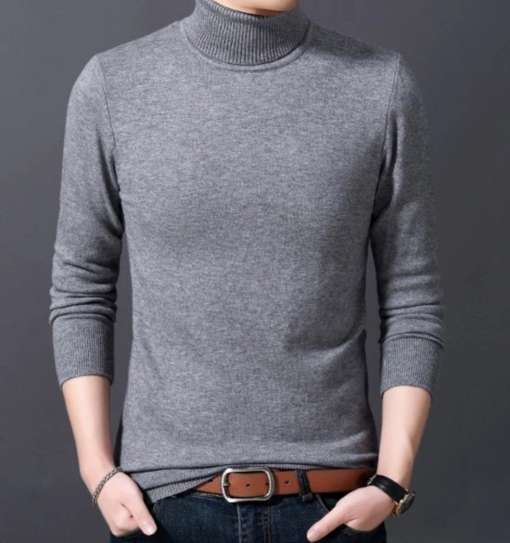 Mens Slim Fit Turtle Neck Sweater