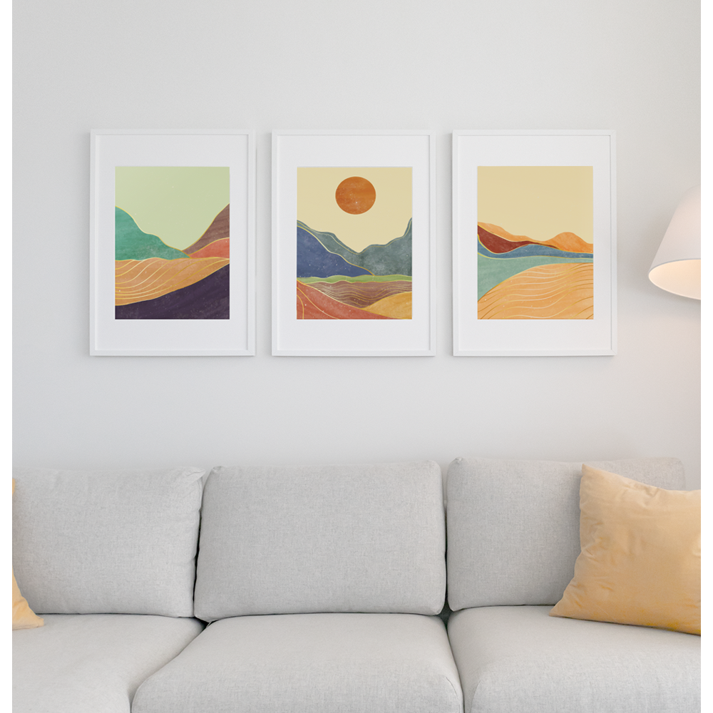 Tranquil Mountains Premium Matte vertical posters