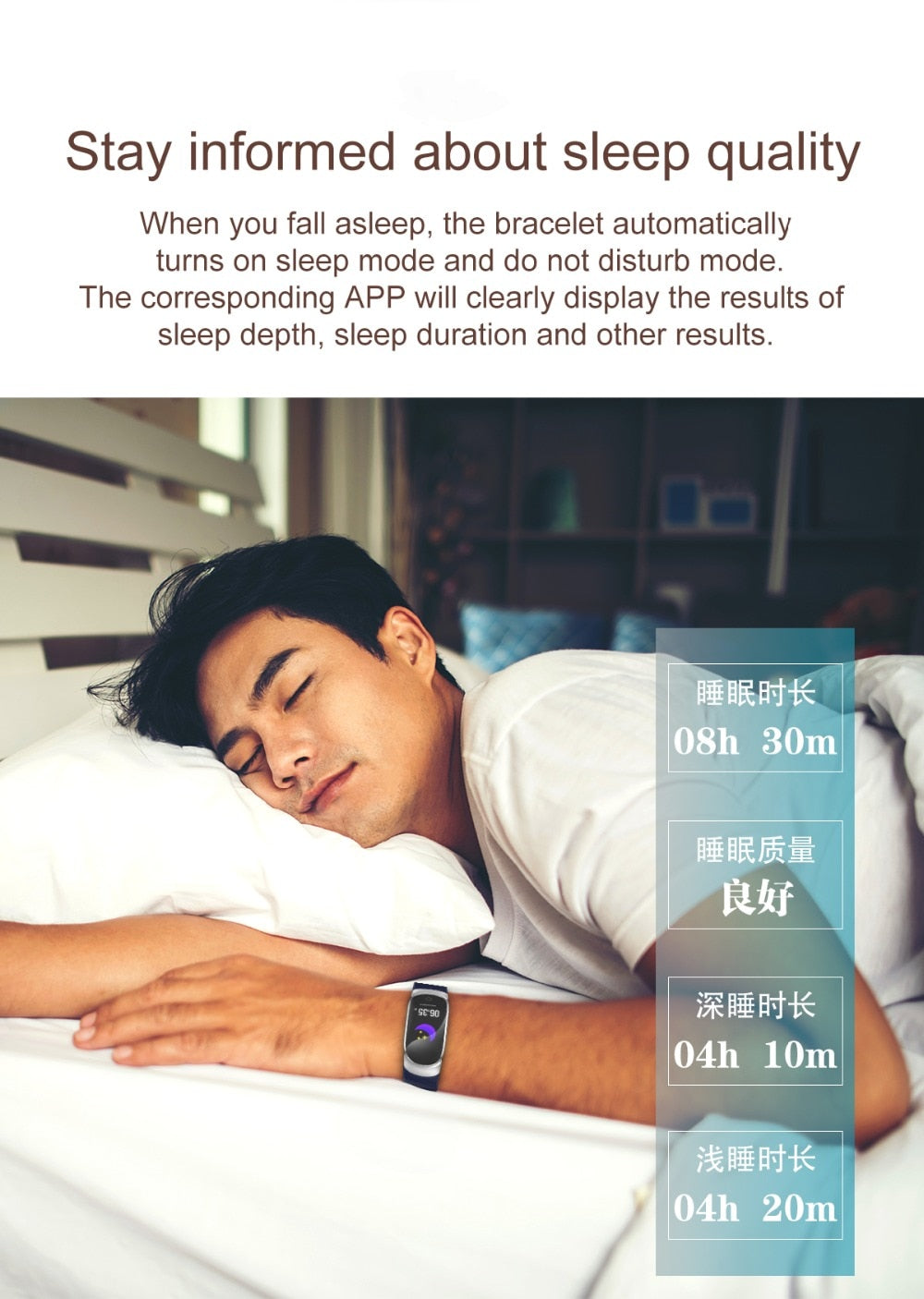 Waterproof Smart Bracelet Fitness Tracker
