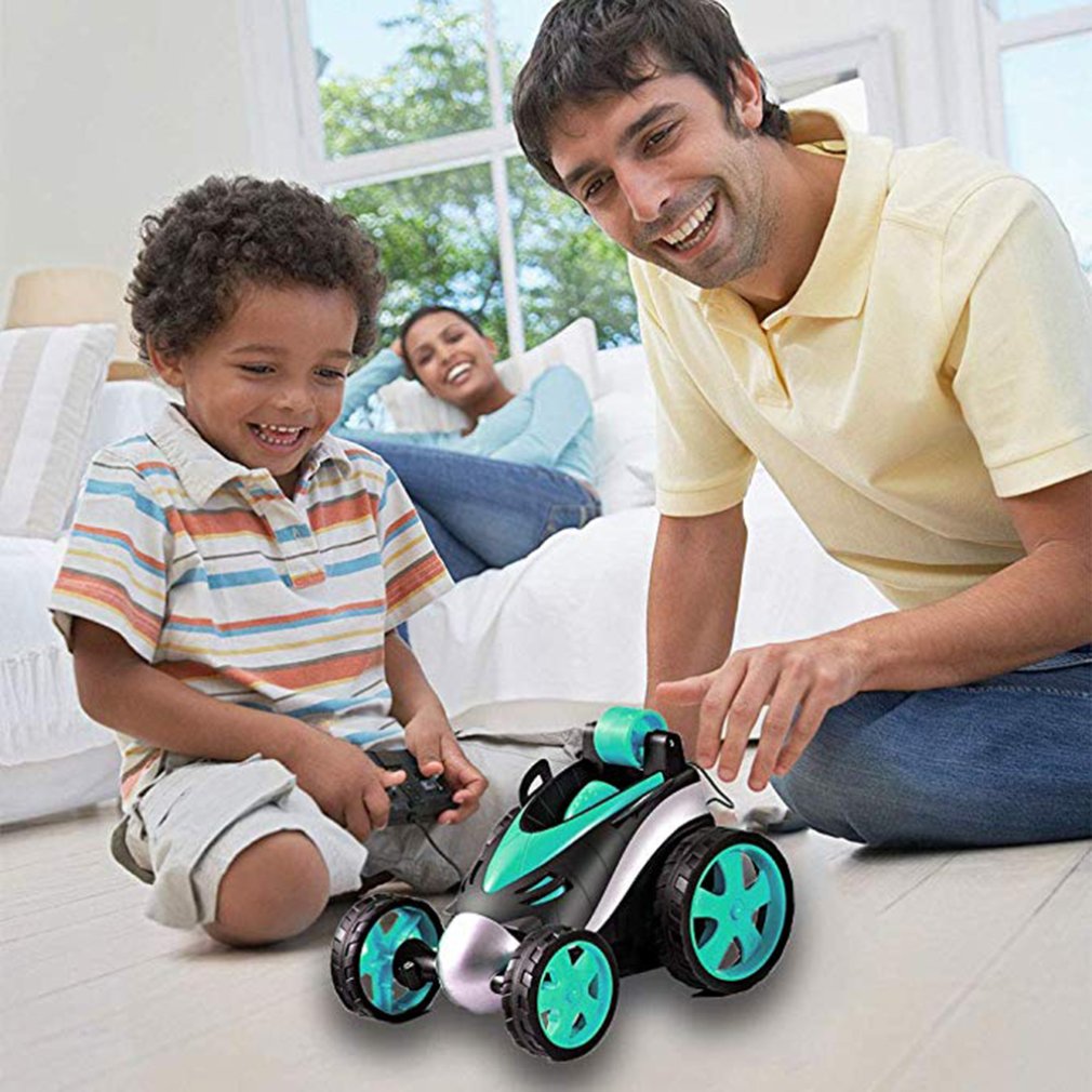 Wireless Remote Control Flip Wheels Toy Car