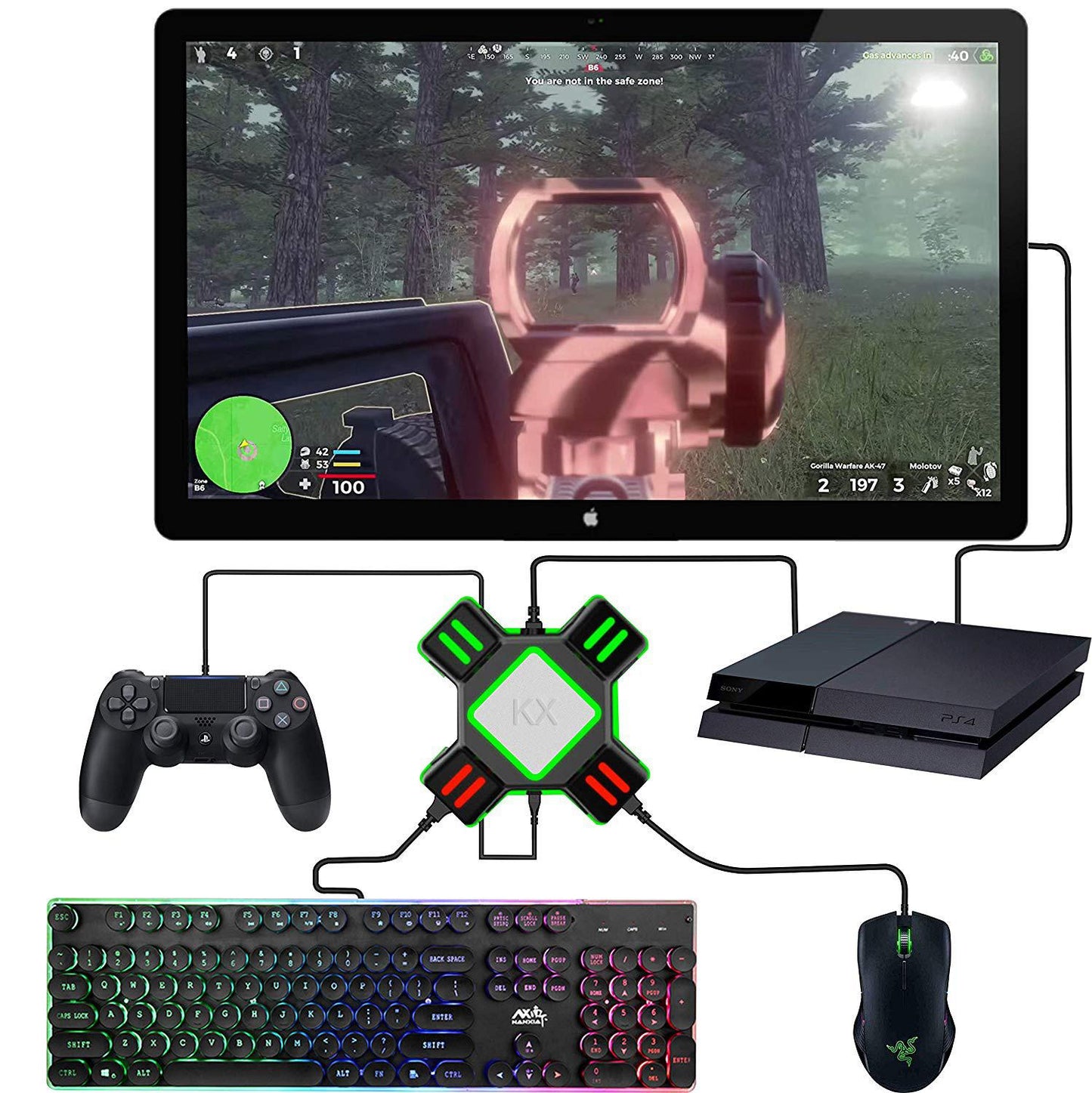 Connect X Gaming Keyboard and Mouse Adapter