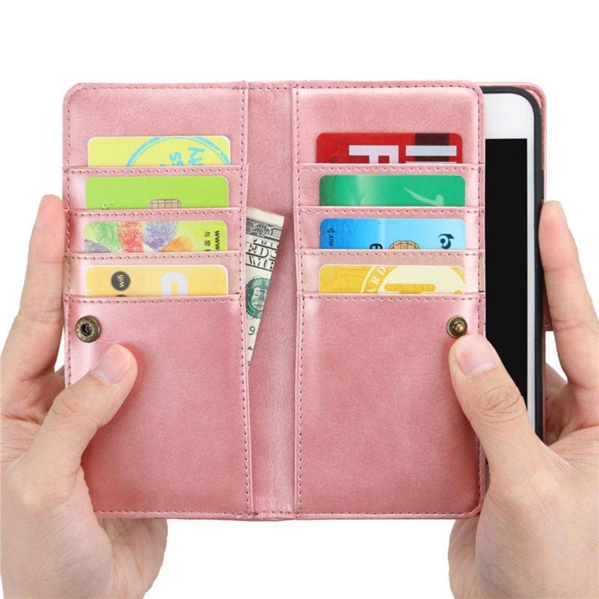 Multi-Functional Leather Wallet Case for iPhone