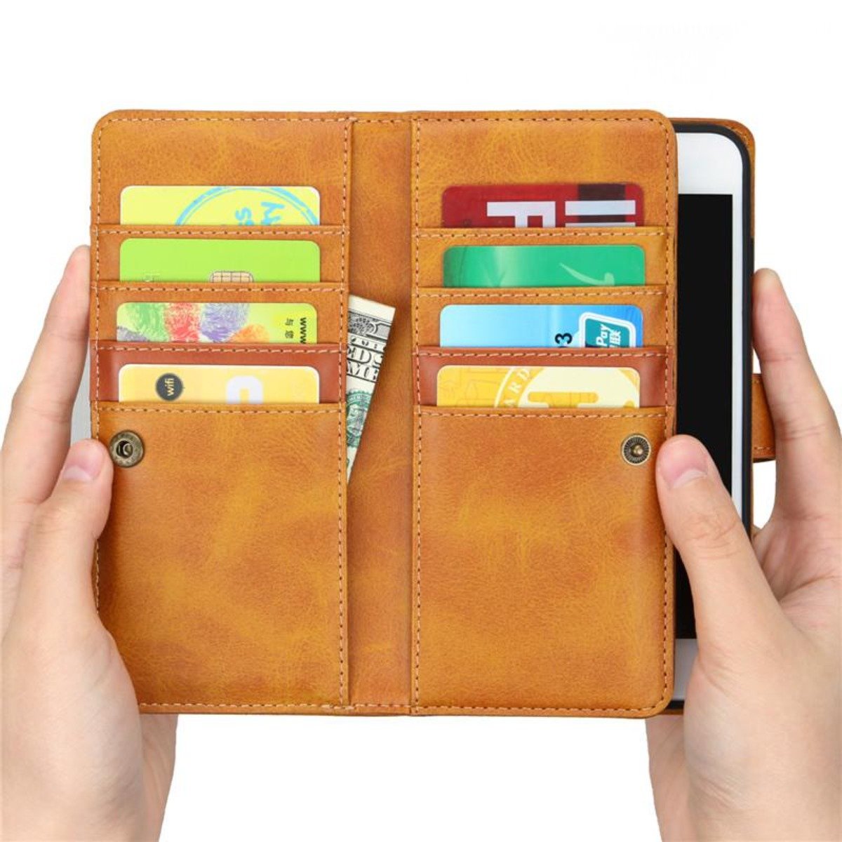 Multi-Functional Leather Wallet Case for iPhone