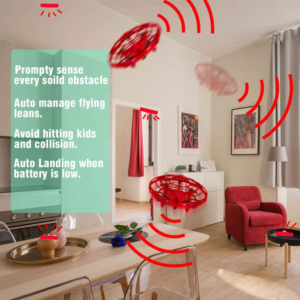 Ninja Dragon Mini UFO Gesture Control Collision Avoidance Drone Toy
